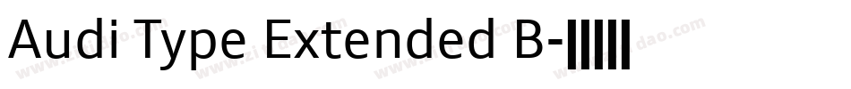 Audi Type Extended B字体转换